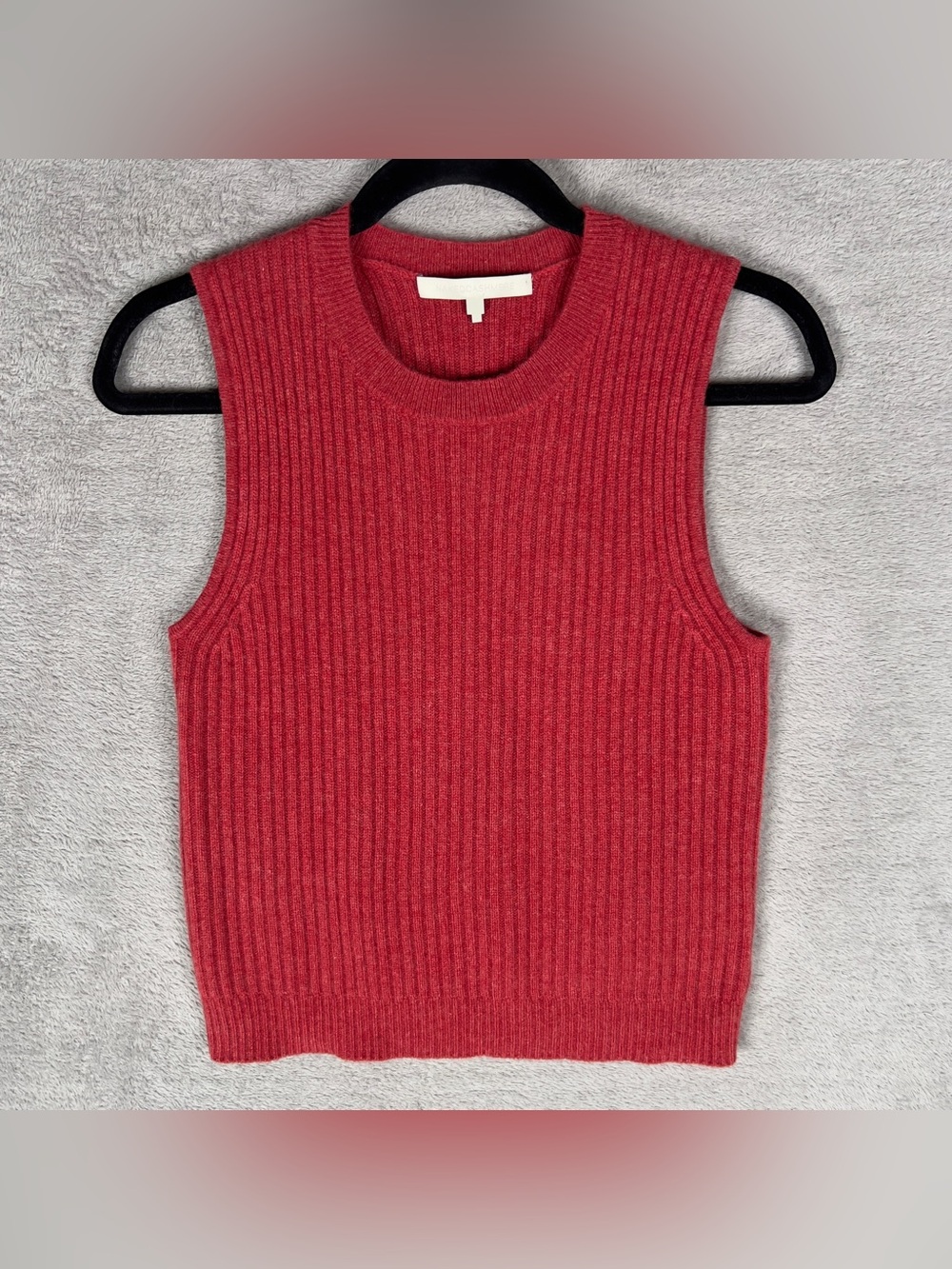 Naked Cashmere Ribbed Knit Sweater Vest Women’s Small 100% Cashmere Top Luxury
